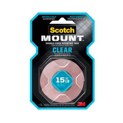 Cinta de Montaje Scotch Transparente 25.4 mm x 1.52 m