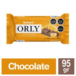 Chocolate de Leche Orly Relleno Sabor Naranja 95 g