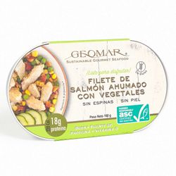 Ensalada Salmón Ahumado Vegetal Geomar 160 g
