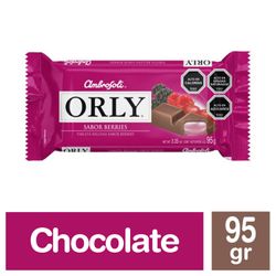 Chocolate de Leche Orly Relleno Sabor Berries 95 g