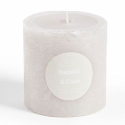 Vela Pilar 7 cm Gris