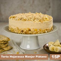 Torta Hojarasca Plátano Manjar