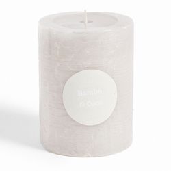 Vela Pilar 9 cm Gris