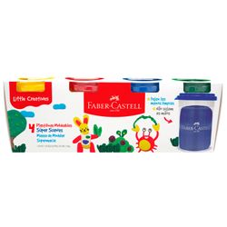 Plastilinas Faber-Castell Moldeables Súper Suaves 4 Potes 140 g