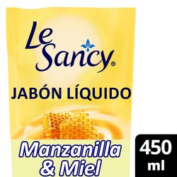 Jabón Líquido Le Sancy Manzanilla y Miel Doypack 450 ml
