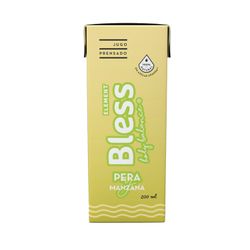 Jugo Natural Prensado Bless Element Pera Manzana 200 ml