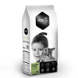 Alimento Gatito Amity Premium Pollo y Arroz 1.5 kg