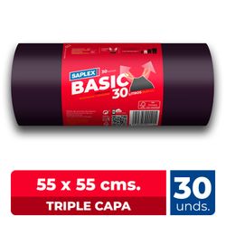 Bolsa de Basura Saplex con Cordón 55 x 55 cm 30 un.