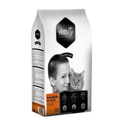 Alimento Gato Amity Premium Salmón y Arroz 10 kg