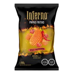 Papas Fritas Inferno Spicy Pepperoni 180 g