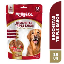 Snack Perro Brochetas Triple Sabor 18 un.