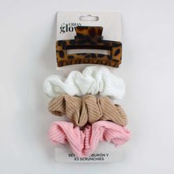Set Pelo Urban Glow Scrunchies