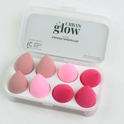 Set Esponja Maquillaje Urban Glow 8 un.
