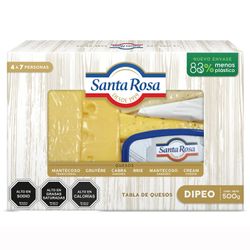 Tabla de Queso Dipeo Santa Rosa Envasado Trozo 500 g
