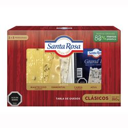 Tabla de Queso Clásicos Santa Rosa Envasado Trozo 350 g