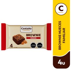 Brownie Castaño con Nueces 4 un. 248 g