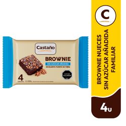 Brownie Castaño Sin Azúcar 4 un. 200 g