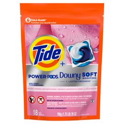 Detergente Cápsulas Tide Power Pods Downy 18 un.