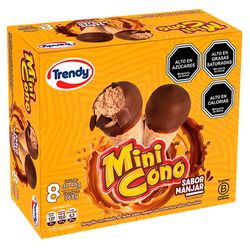 Multipack Helado Mini Cono Trendy 8 un.