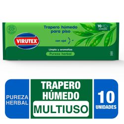 Trapero Húmedo Virutex Pureza Herbal 10 un.