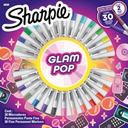 Marcadores Sharpie Glam Pop Surtido 30 un.