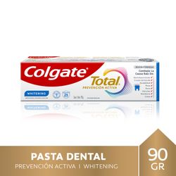 Pasta Dental Colgate Total Whitening con Flúor 90 g
