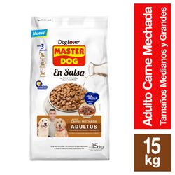 Alimento Perro Adulto Master Dog En Salsa Carne Mechada 15 kg