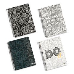 Cuaderno Carta Doodle 3 Materias Papel Premium 80 g