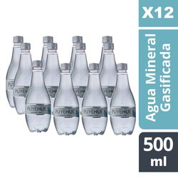 Caja 12 un. Agua Mineral Puyehue con Gas 500 cc
