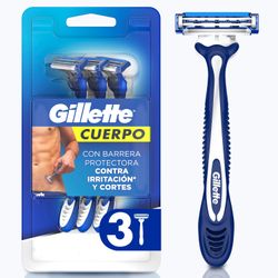 Máquina de Afeitar Gillette Cuerpo 3 un.