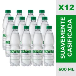 Caja 12 un. Agua Mineral Cachantun Ligeramente Gas 600 cc