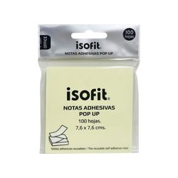 Notas Adhesivas Pop-Up 76 x 76 mm Amarillo 100 hojas