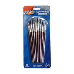 Set de Pinceles Camello 10 un. 10 Números Diferentes