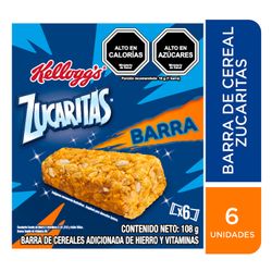 Barras de Cereal Zucaritas 18 g 6 un.