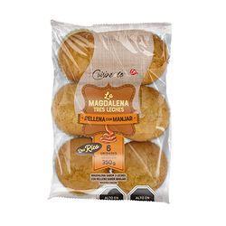 Magdalenas Cuisine & Co Rellenas Manjar 350 g 6 un.
