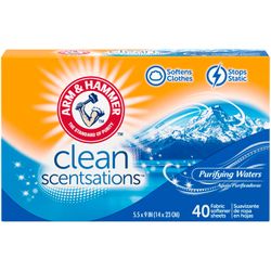 Láminas para Secadora Arm & Hammer 40 un.