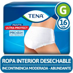 Ropa Interior Desechable Tena Pants Ultra Protect G 16 un.