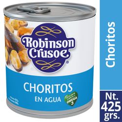 Choritos Lata 200 g drenado, 425 g neto