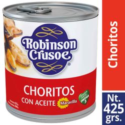 Choritos en Aceite 200 g drenado, 425 g neto