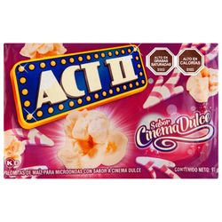 Popcorn Act Ii Dulce para Microondas 91 g