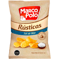 Papas Fritas Marco Polo Rústicas con Sal de Mar 185 g