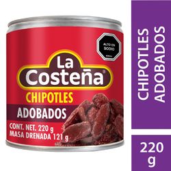 Chiles Chipotles La Costeña Lata 220 g, Adobados