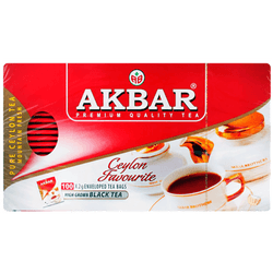 Té Akbar Ceylán Negro Caja 200 g 100 un.