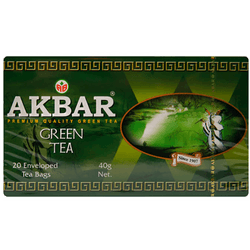 Té Verde Akbar Caja 40 g 20 un.