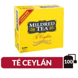 Té Ceylán Mildred Tea Caja 200 g 100 un.