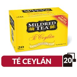 Té Ceylán Mildred Tea Caja 40 g 20 un.