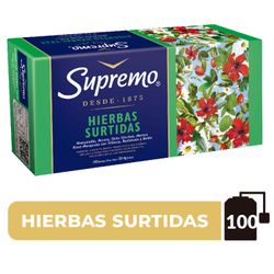 Hierbas Surtidas Supremo Caja 111 g 100 un.