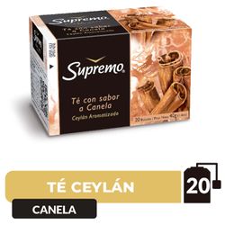Té Ceylán Canela Supremo Aromatizado Caja 40 g 20 un.