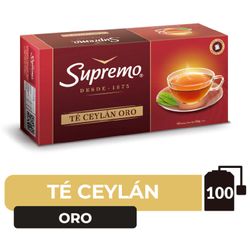 Té Ceylán Supremo Línea Oro Caja 200 g 100 un.