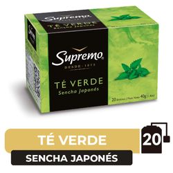 Té Verde Supremo Sencha Japonés 40 g 20 un.